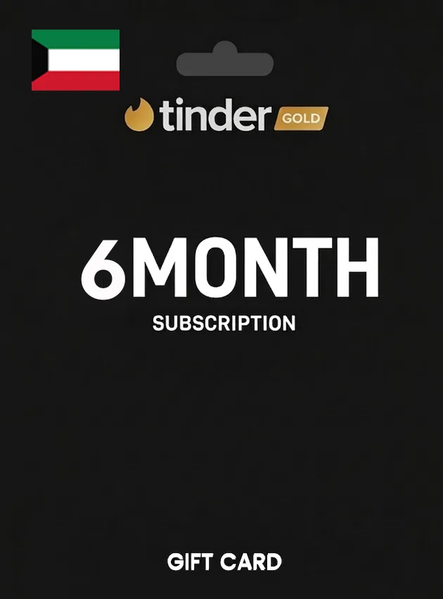 Tinder Gift Card 6 Month Gold KUWAIT
