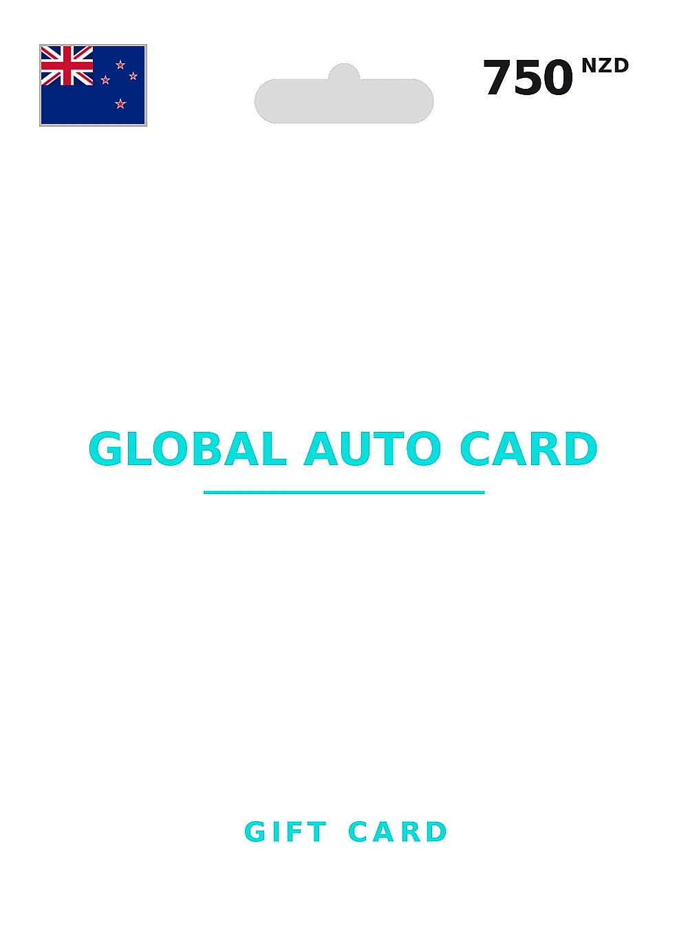 Global Auto Card Gift Card 750 NZD NEW ZEALAND