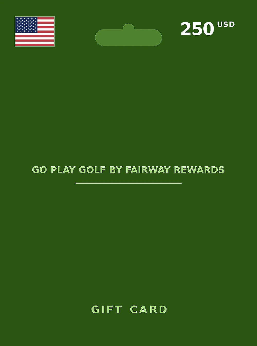 Go Play Golf by Fairway Rewards Gift Card 250 USD UNITED STATES