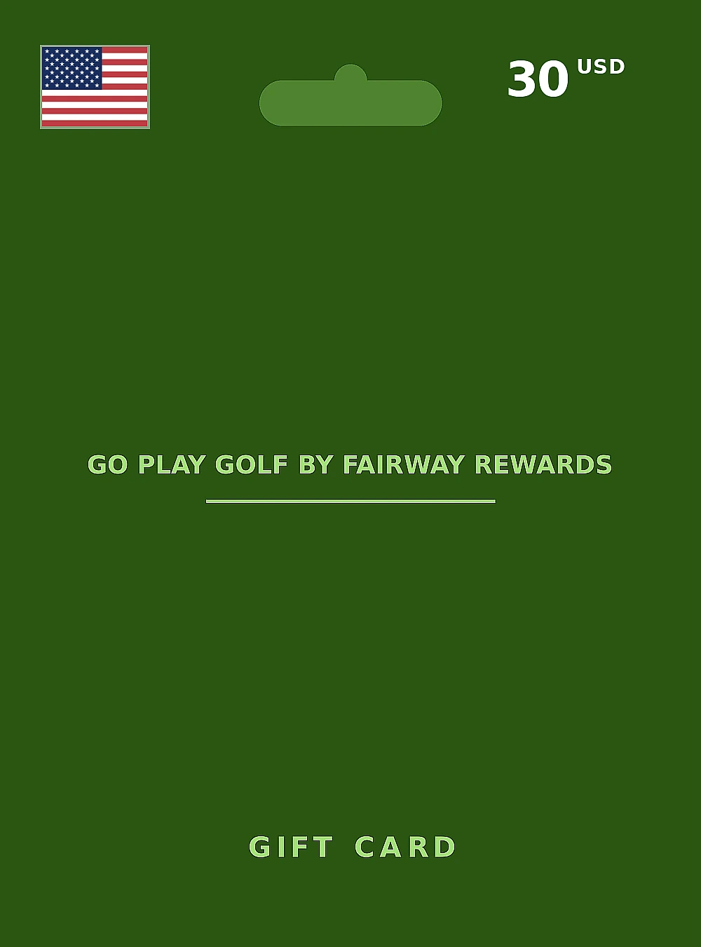 Go Play Golf by Fairway Rewards Gift Card 30 USD UNITED STATES