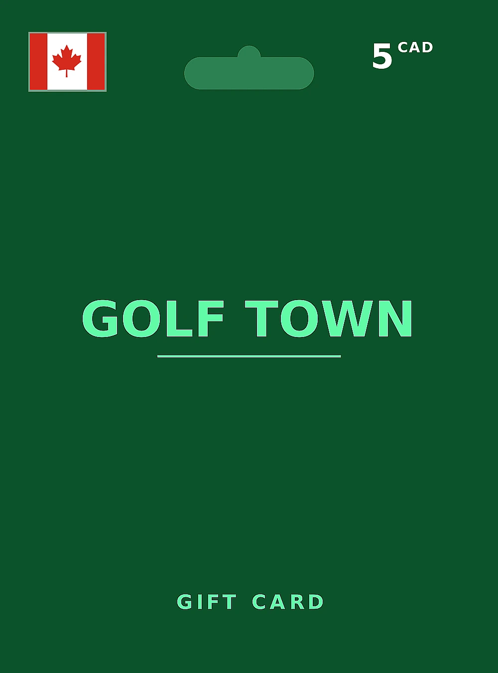 Golf Town Gift Card 5 CAD CANADA
