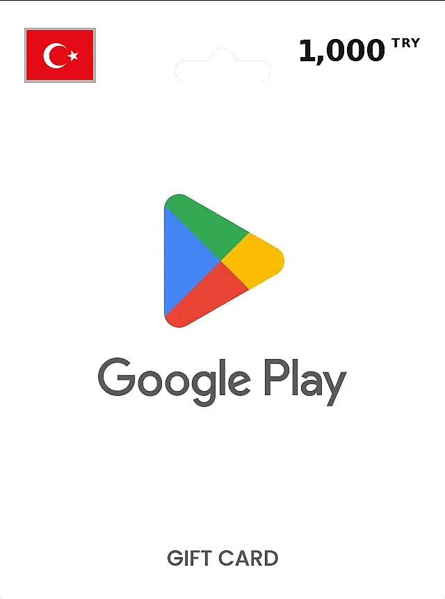 Google Play Gift Card 1000 TRY TüRKIYE
