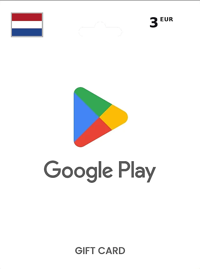 Google Play Gift Card 3 EUR NETHERLANDS