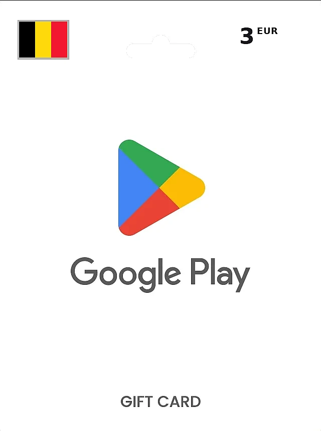 Google Play Gift Card 3 EUR BELGIUM