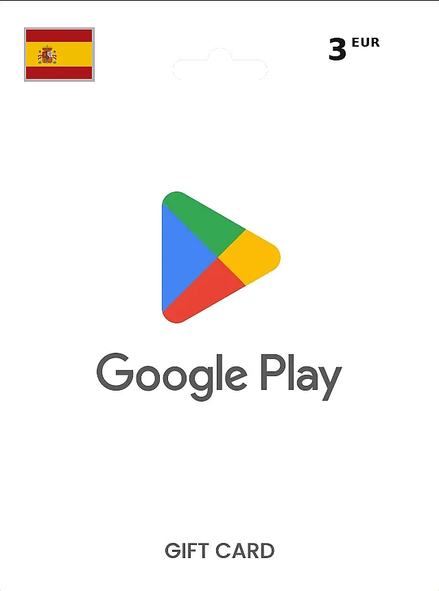 Google Play Gift Card 3 EUR SPAIN