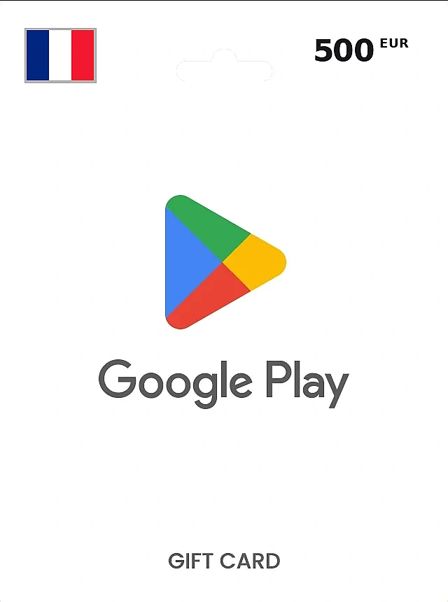 Google Play Gift Card 500 EUR FRANCE