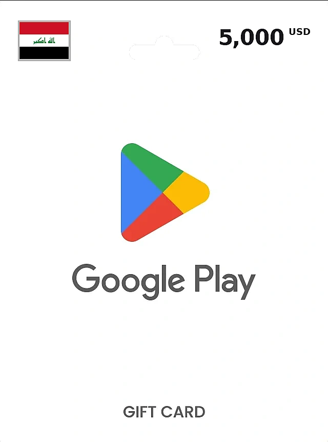 Google Play Gift Card 5000 IQD IRAQ