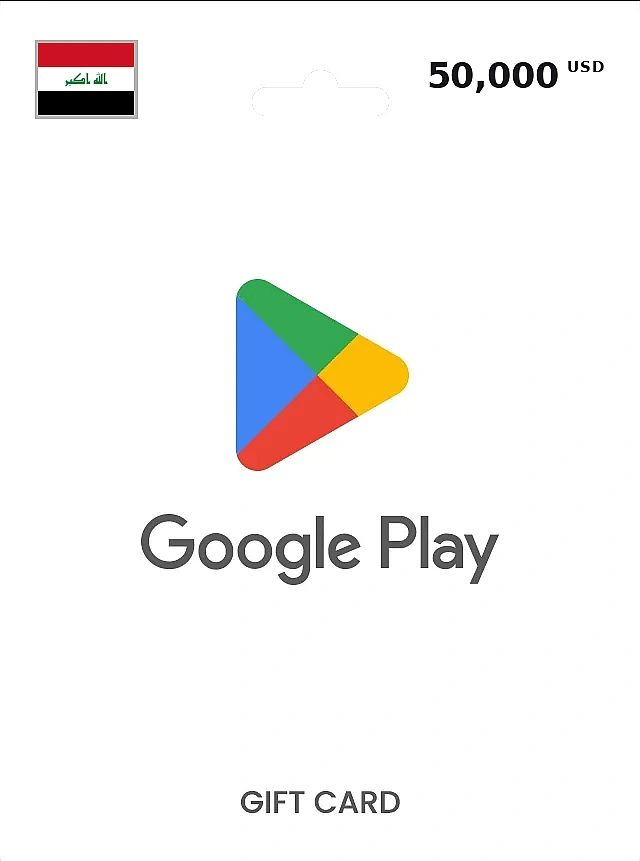 Google Play Gift Card 50000 IQD IRAQ