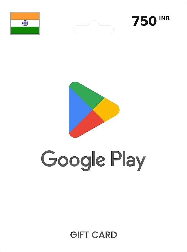Google Play Gift Card 750 INR INDIA