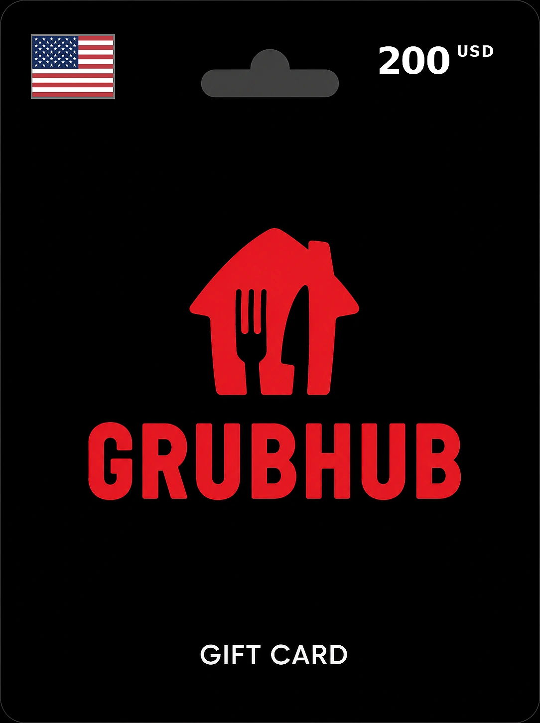 Grubhub Gift Card  $200 USD UNITED STATES