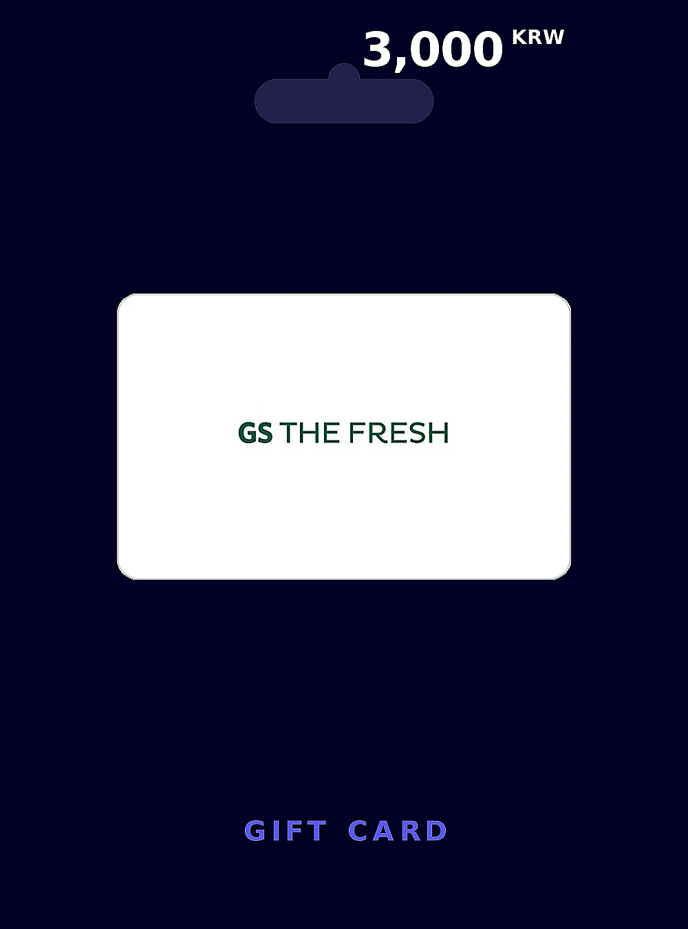 GS THE FRESH Gift Card 3000 KRW KOREA