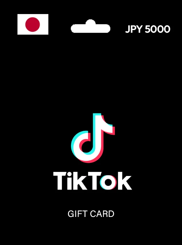 TikTok Coins Gift Card 5000 JPY JAPAN