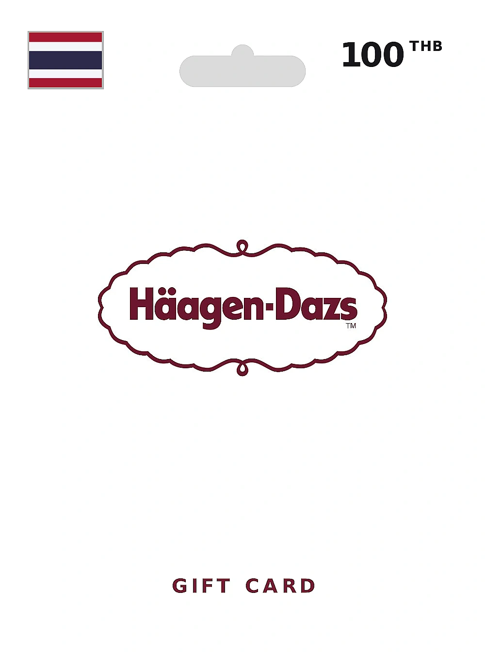 Haagen-Dazs Gift Card 100 THB THAILAND