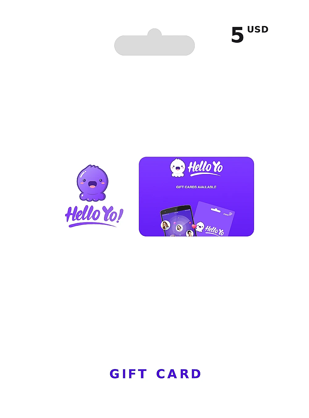 Hello Yo USA Gift Card 5 USD GLOBAL