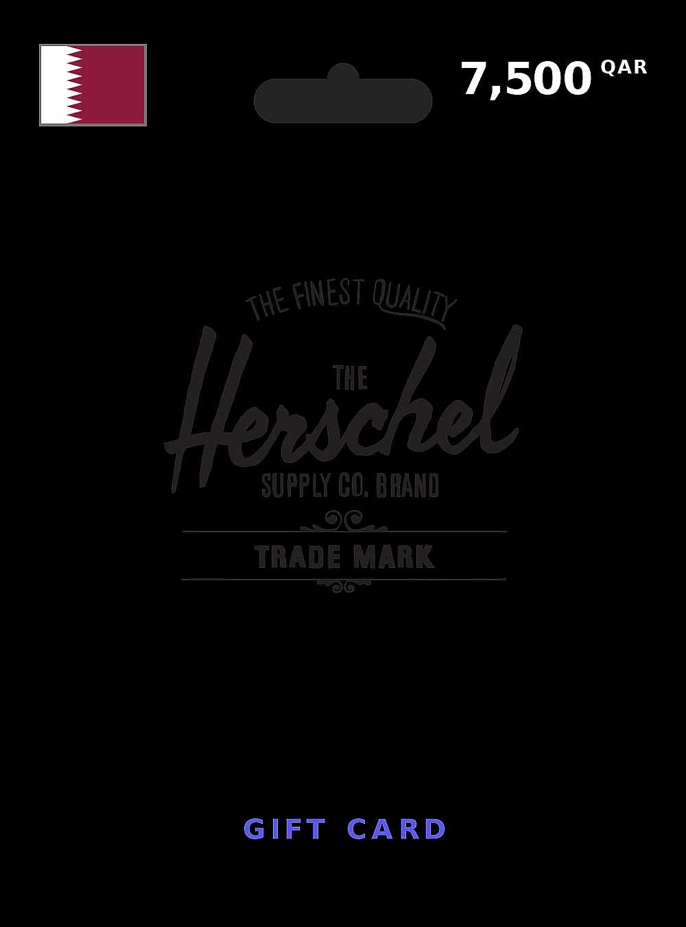 Herschel Gift Card 7500 QAR QATAR