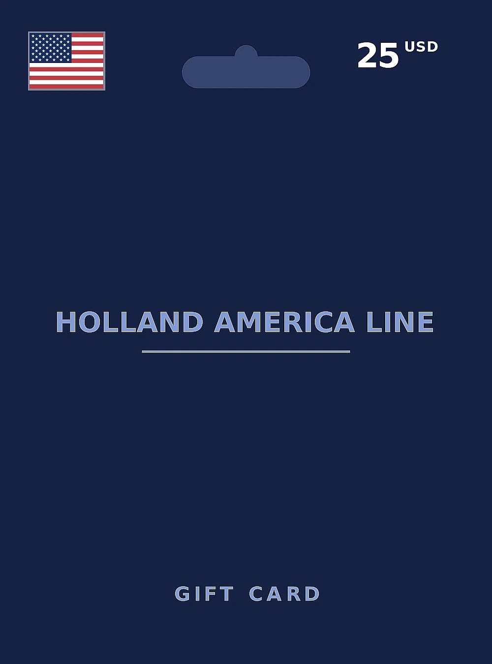 Holland America Line Gift Card 25 USD UNITED STATES