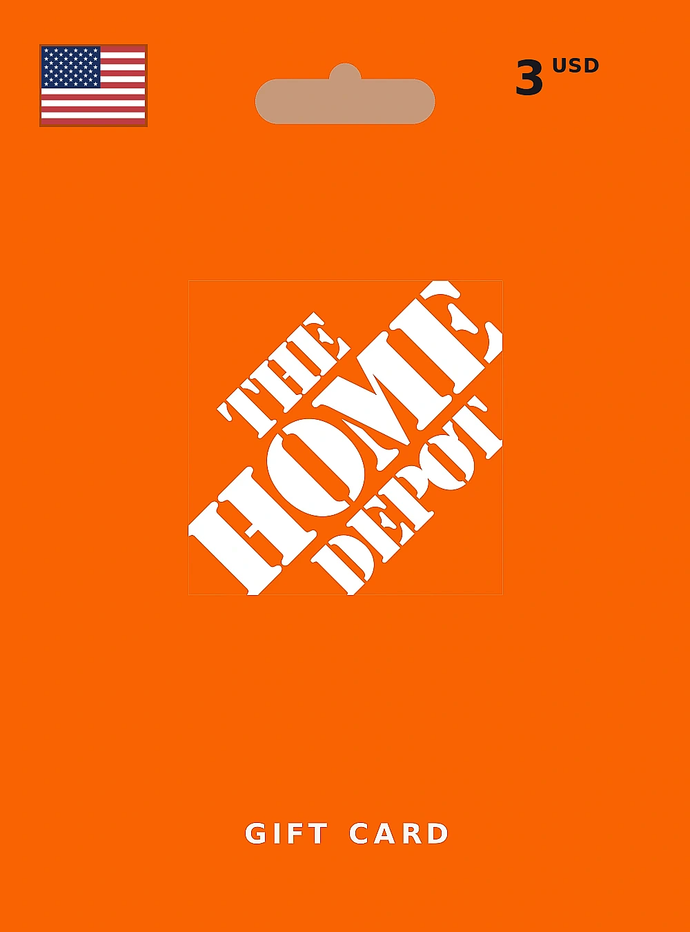Home Depot Gift Card 3 USD UNITED STATES