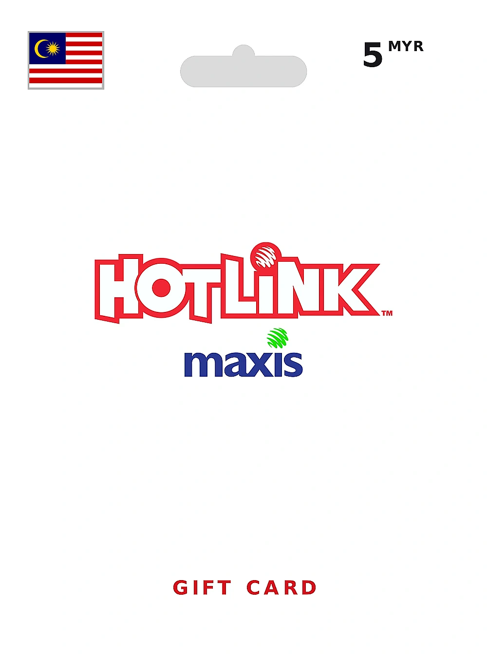 Hotlink Gift Card 5 MYR MALAYSIA