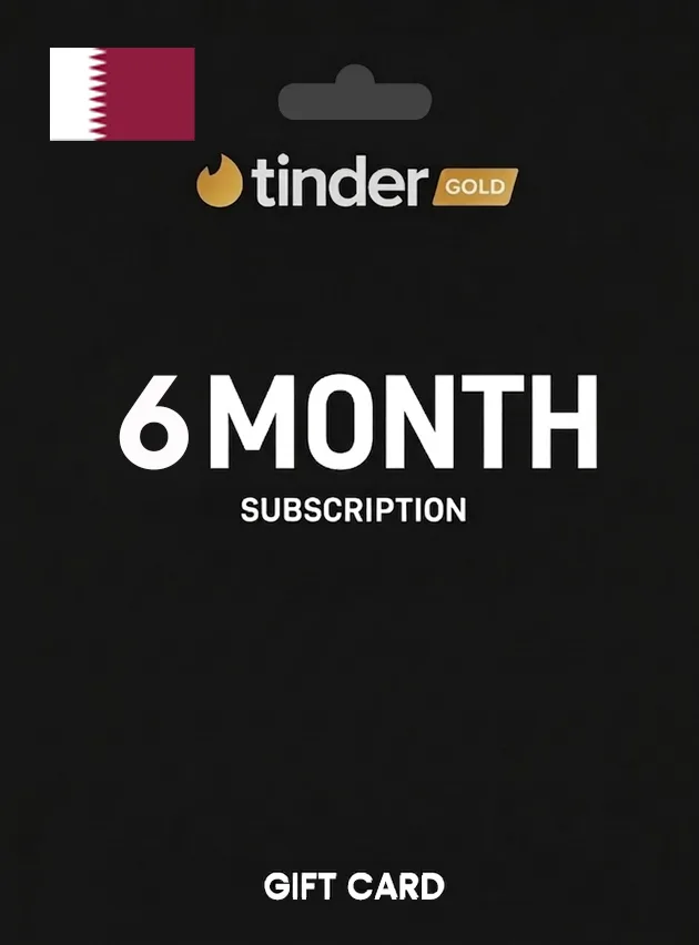 Tinder Gift Card 6 Month Gold QATAR