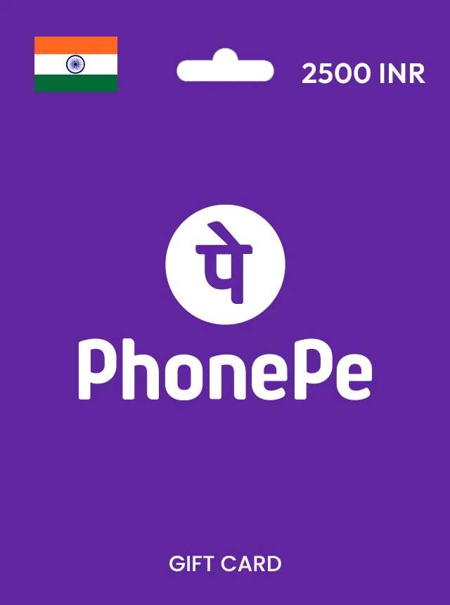 PhonePe Gift Card 2500 INR INDIA
