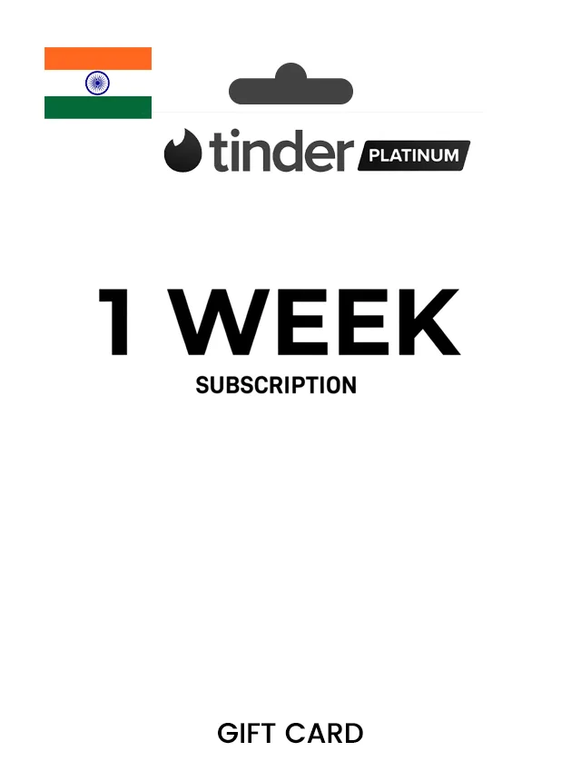 Tinder Platinum 1 Week Subscription INDIA