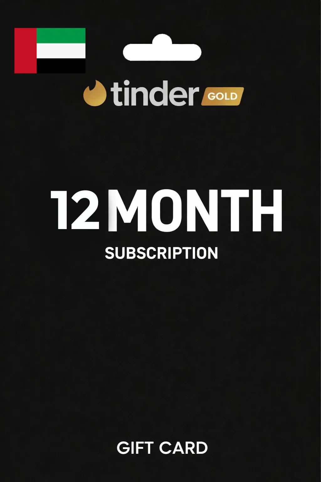 Tinder 12 Month Gold Gift Card UNITED ARAB EMIRATES