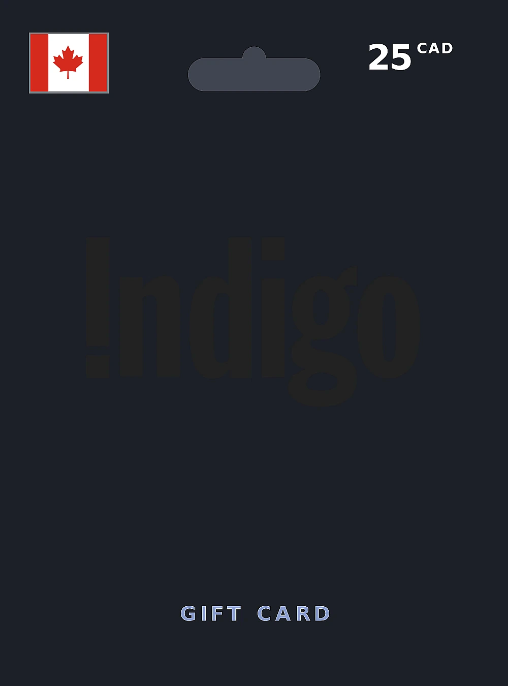 Indigo Gift Card 25 CAD CANADA