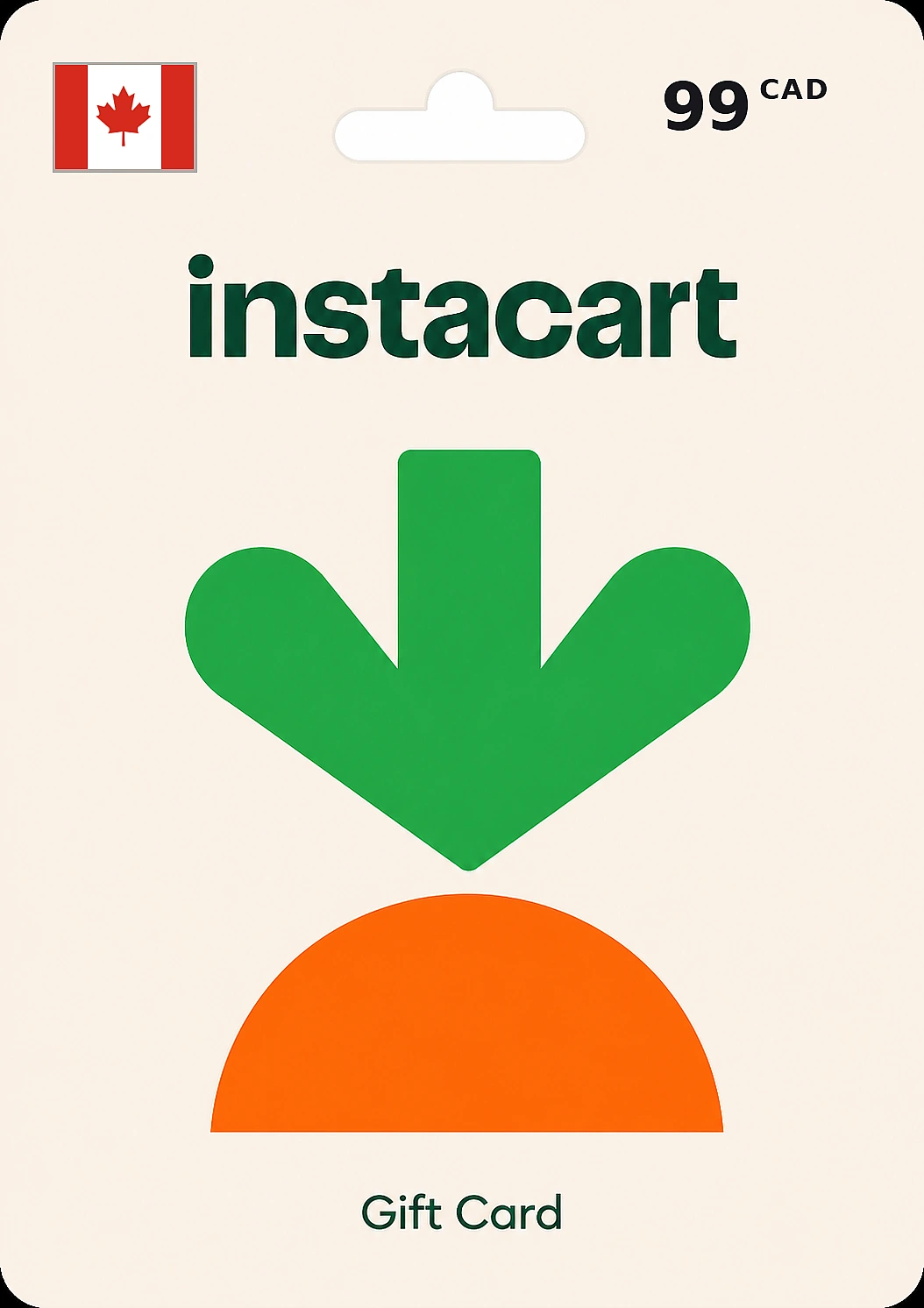 Instacart Gift Card 99 CAD CANADA