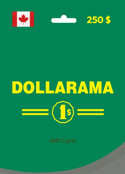 Dollarama Gift Card 250 CAD CANADA