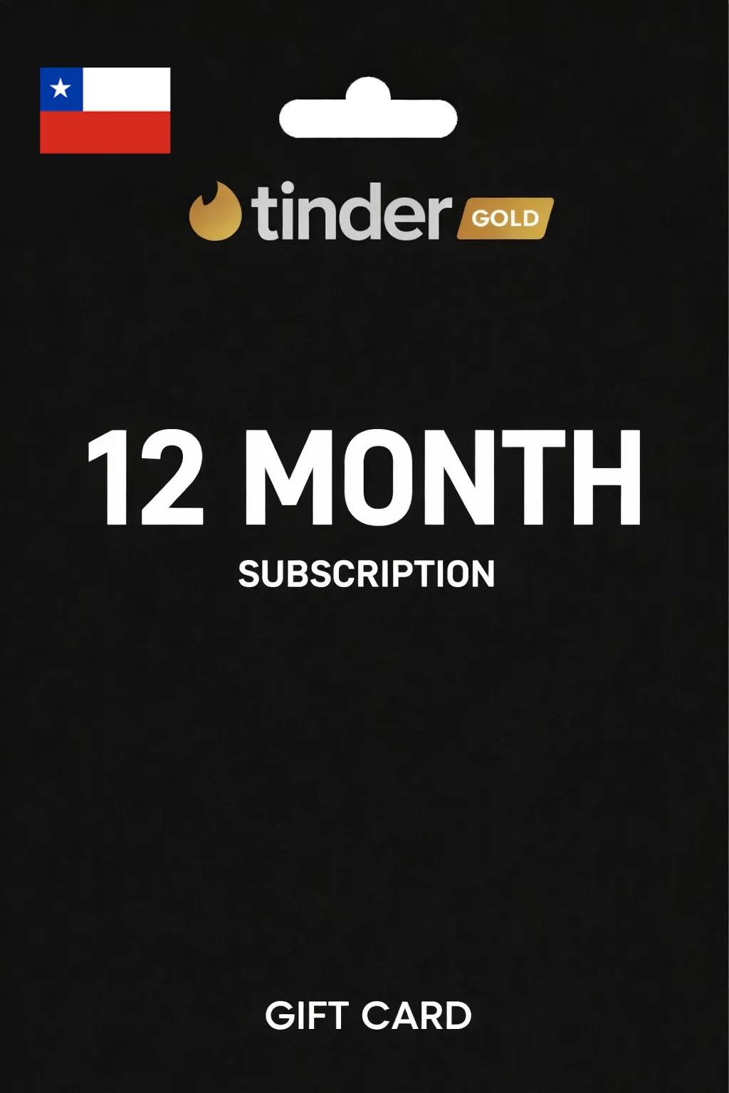 Tinder Gold 12 Month Subscription CHILE