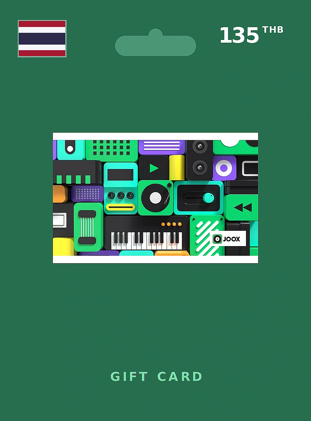 JOOX Gift Card 135 THB THAILAND