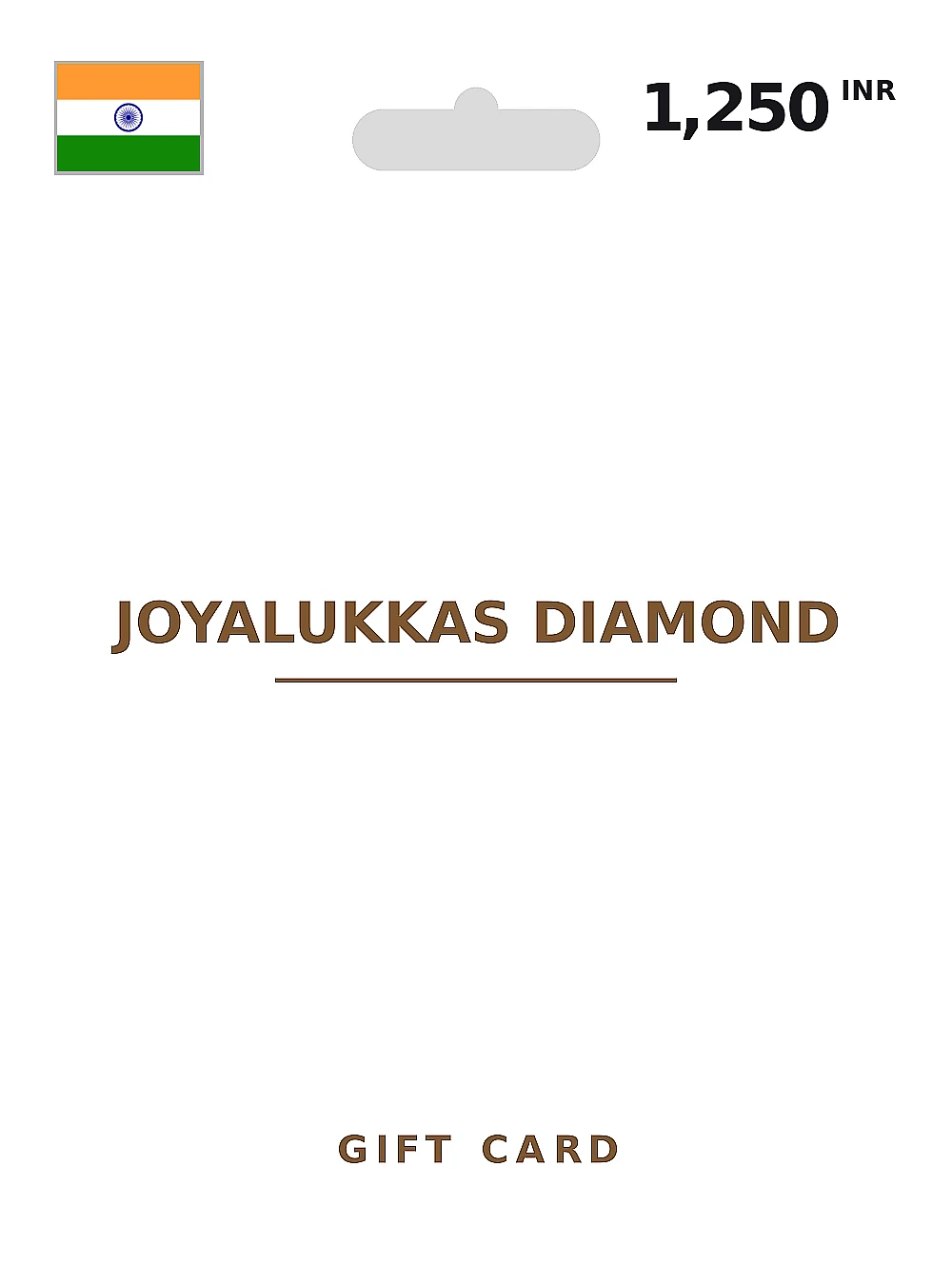 Joyalukkas Gold Coin Gift Card 1250 INR INDIA