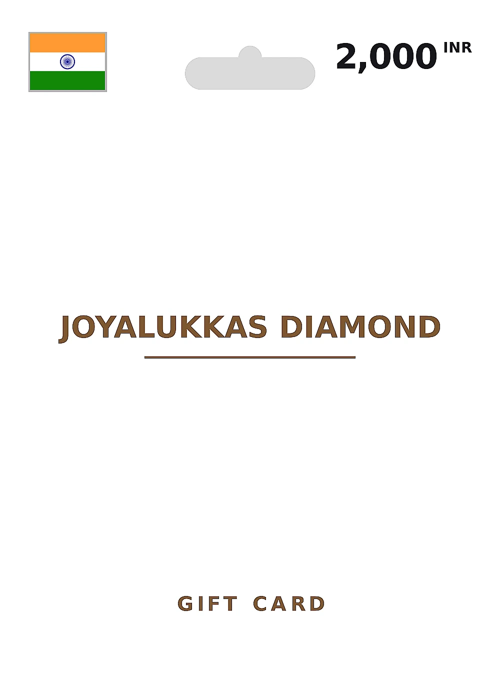 Joyalukkas Gold Coin Gift Card 2000 INR INDIA