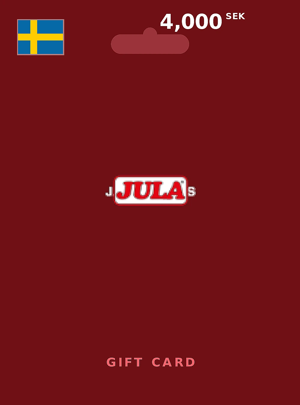 Jula Gift Card 4000 SEK SWEDEN