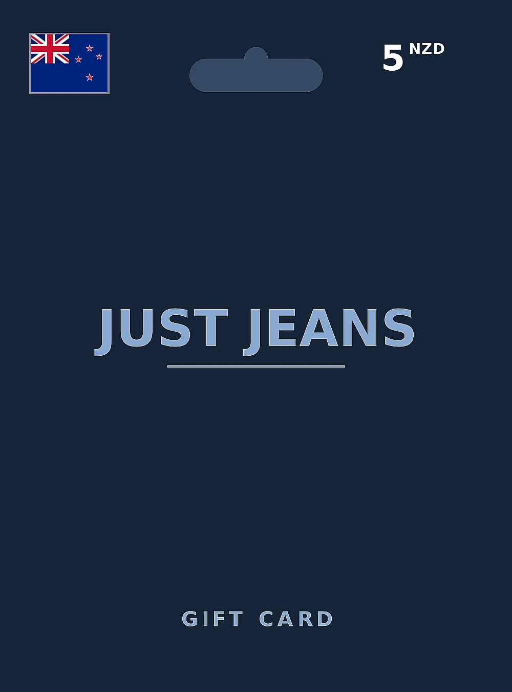 Just Jeans Gift Card 5 NZD NEW ZEALAND
