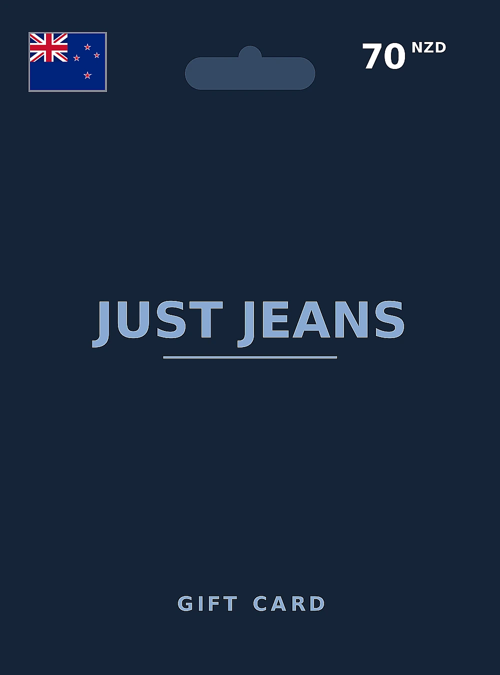 Just Jeans Gift Card 70 NZD NEW ZEALAND