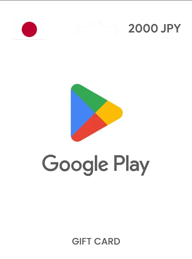 Google Play JAPAN 2000 JPY