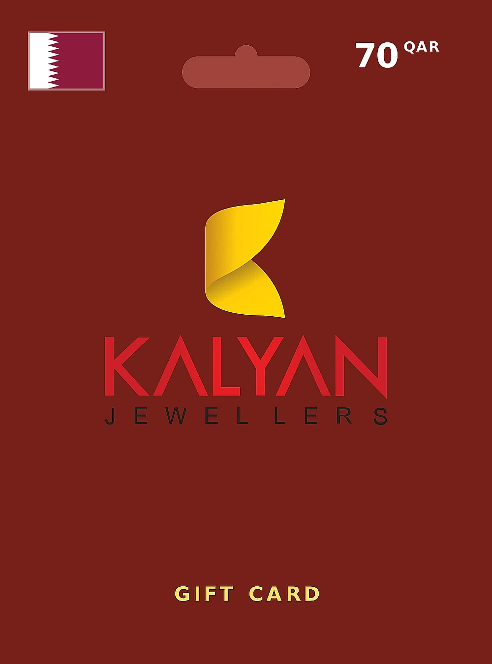 Kalyan Jewellers Gift Card 70 QAR QATAR