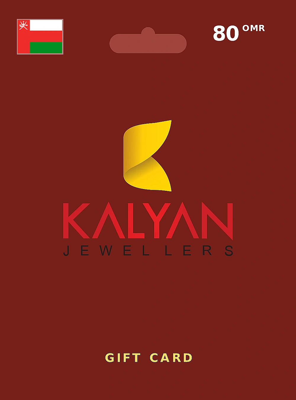 Kalyan Jewellers Diamond Gift Card 80 OMR OMAN