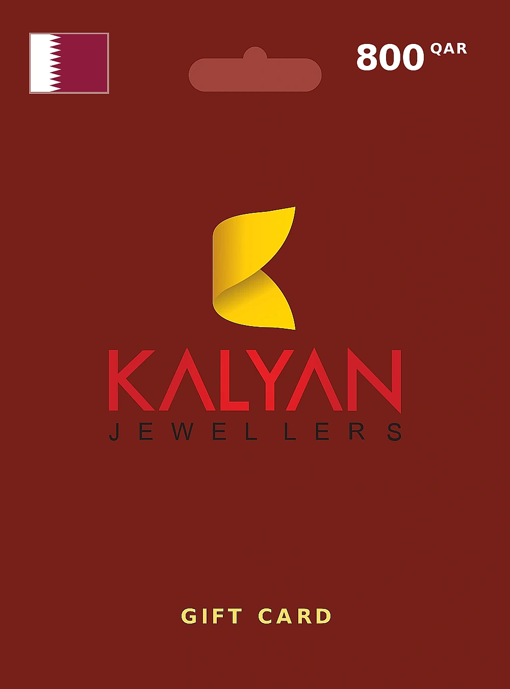 Kalyan Jewellers Gift Card 800 QAR QATAR