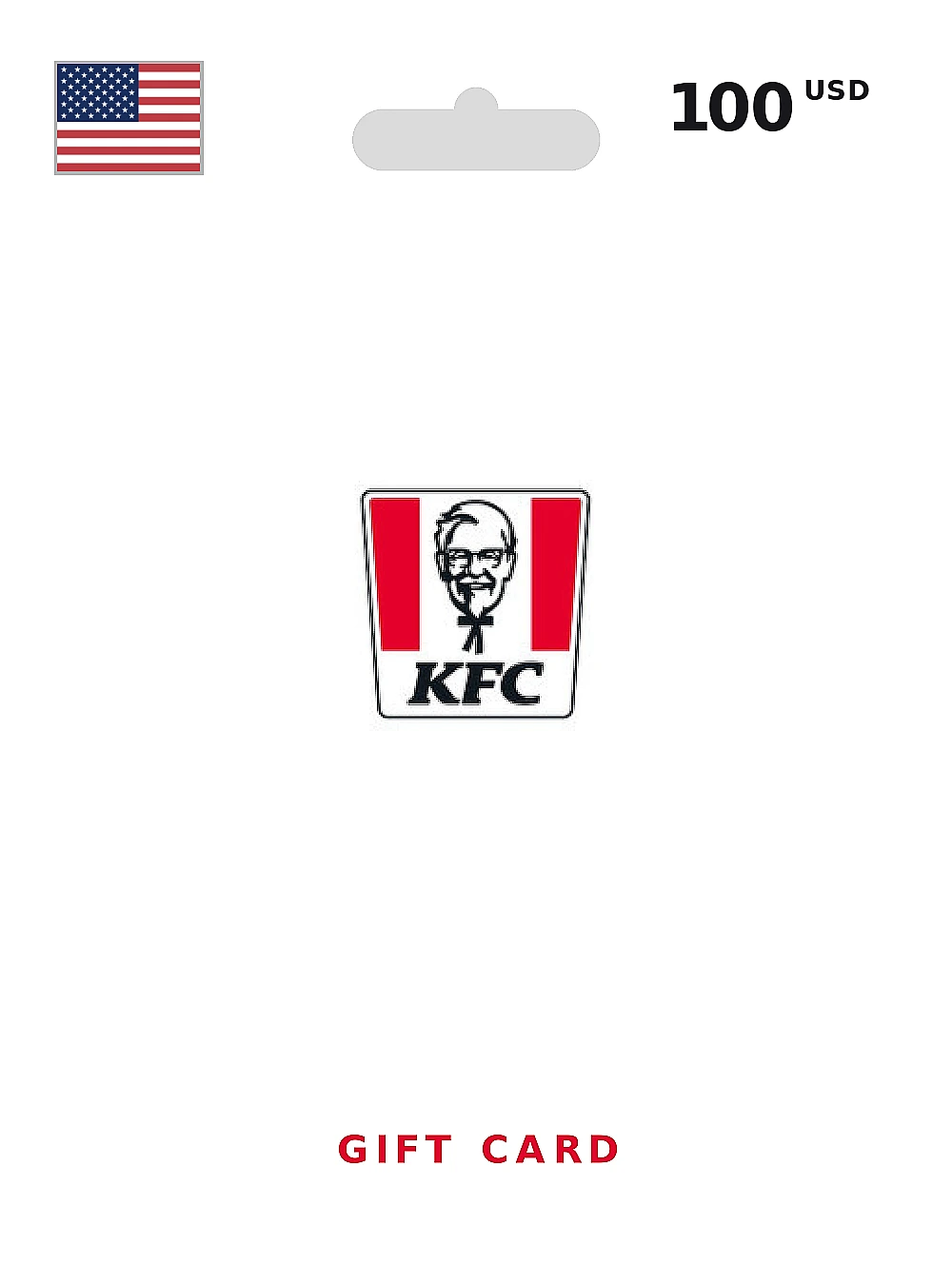 KFC Gift Card 100 USD UNITED STATES
