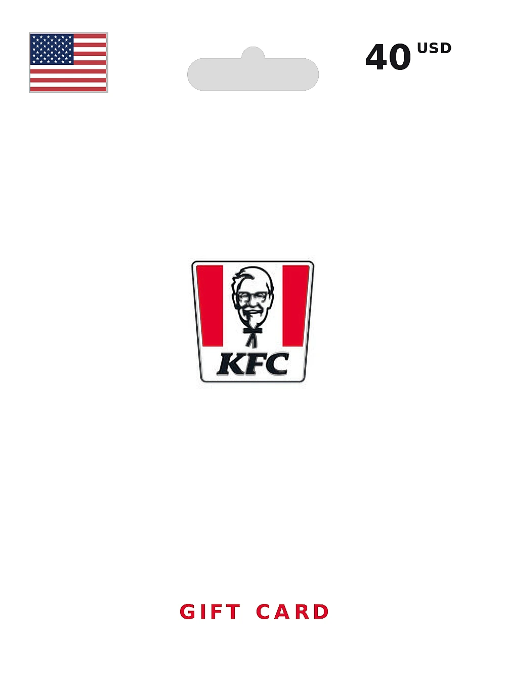 KFC Gift Card 40 USD UNITED STATES
