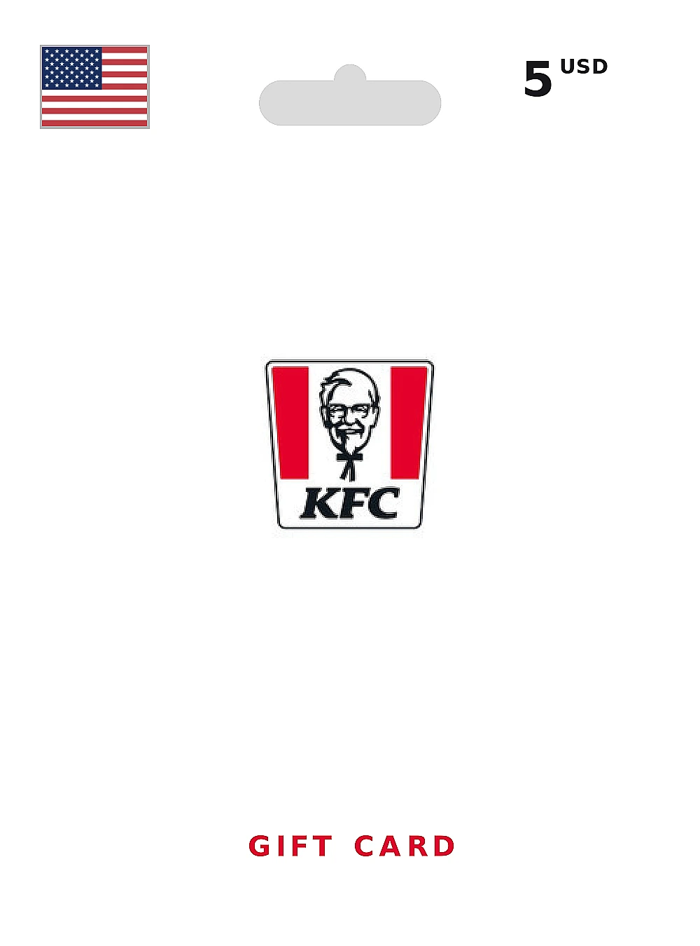 KFC Gift Card 5 USD UNITED STATES