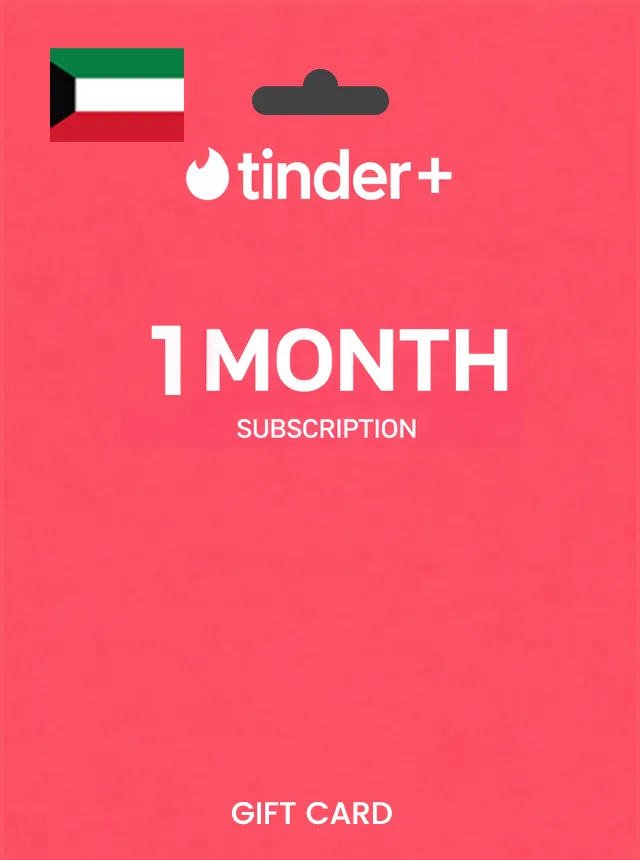 Tinder Gift Card 1 Month Plus KUWAIT
