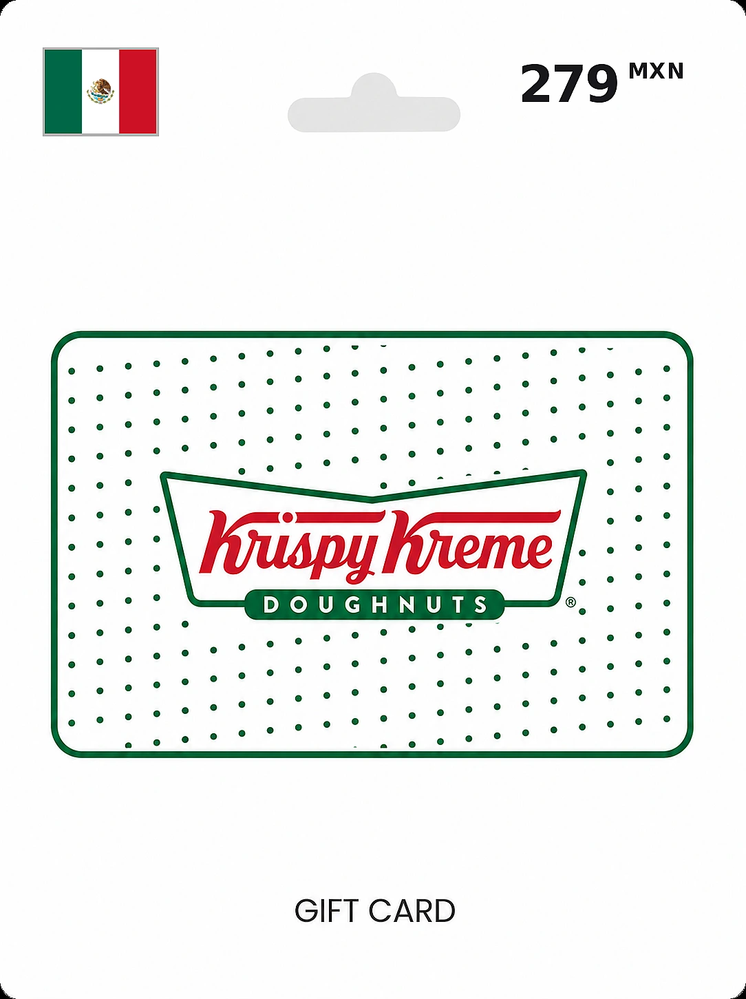 Krispy Kreme: Media Gift Card 279 MXN MEXICO