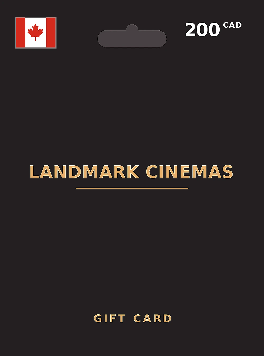 Landmark Cinemas Gift Card 200 CAD CANADA