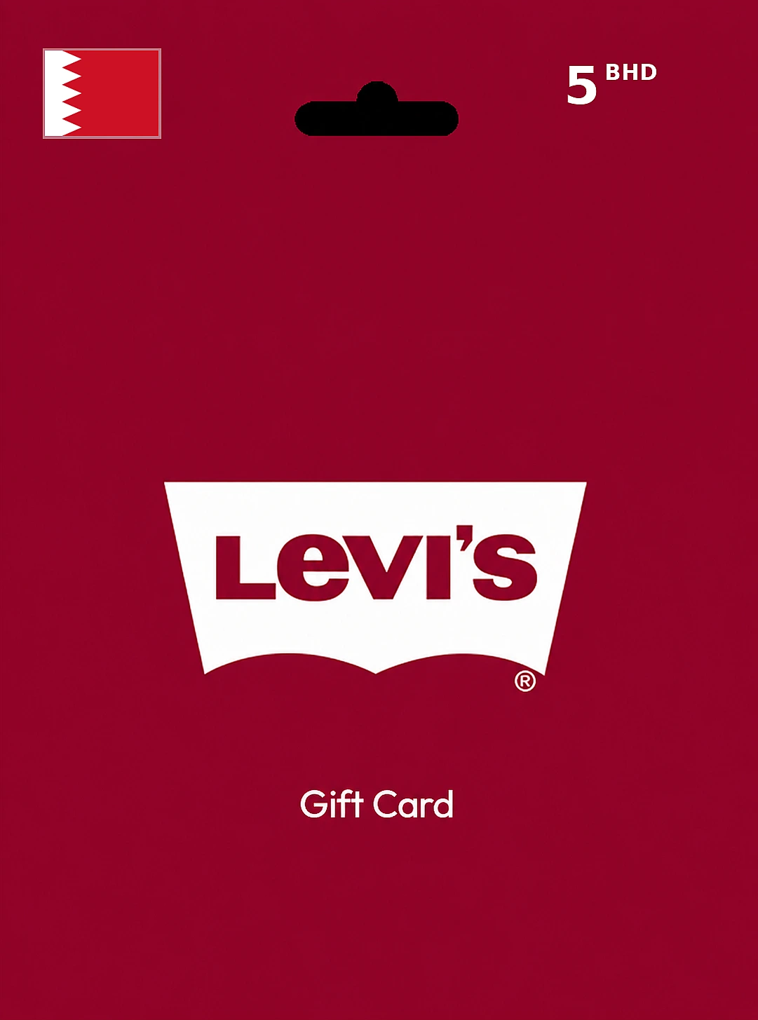 Levi's Gift Card 5 BHD BAHRAIN