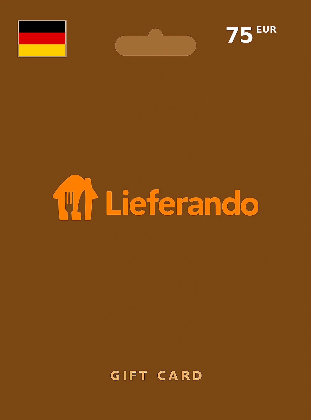 Lieferando Gift Card 75 EUR GERMANY