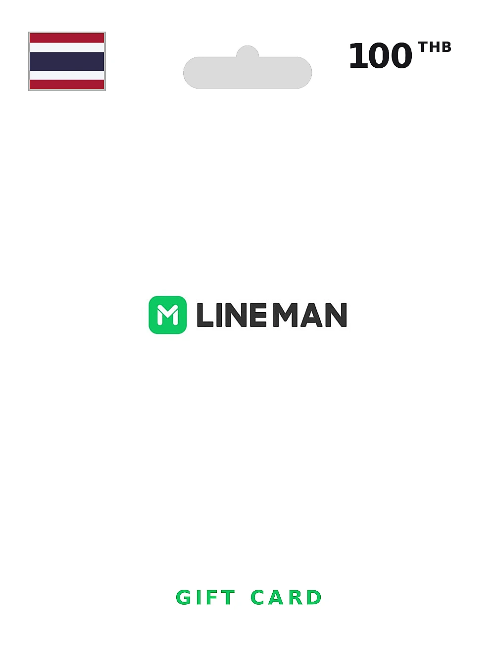 Line Man Delivery Gift Card 100 THB THAILAND