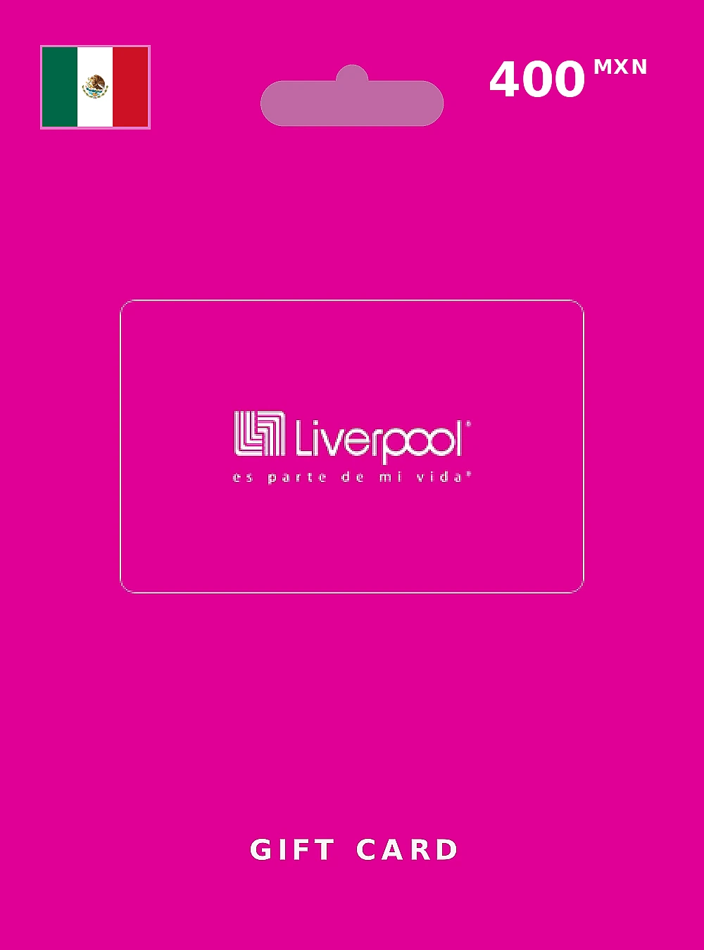 Liverpool Gift Card 400 MXN MEXICO